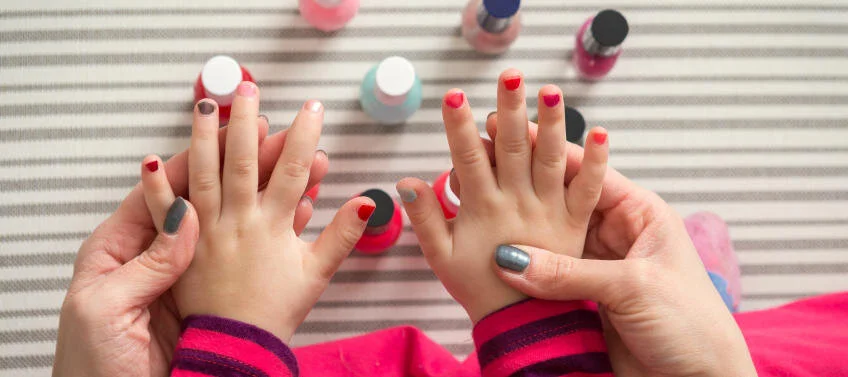 Kids nail service at Bliss Nail Spa